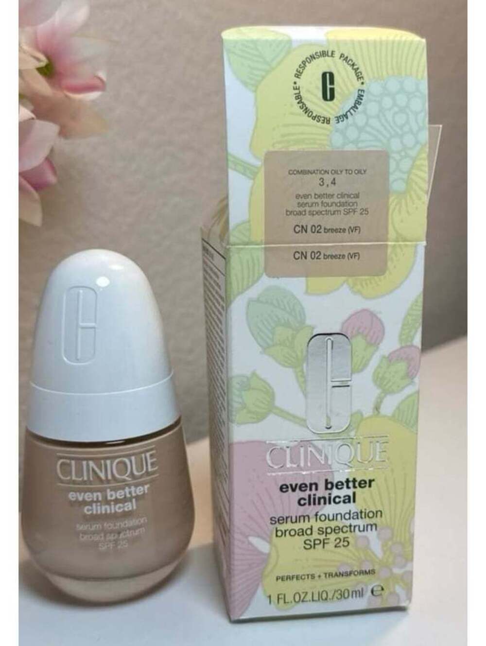 NEW Clinique Even Better Clinical Serum Foundation Broad Spectrum SPF 25